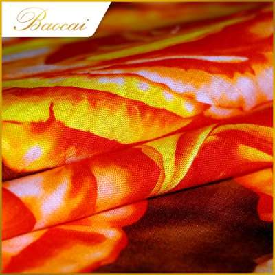 New Arrival cheap durable flower printing indian linen fabric